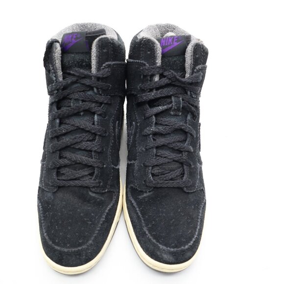 Nike Dunk Sky High Women's Size 9 Black Court Hidden Wedge Shoes 528899-014 - Picture 2 of 9